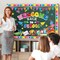 Welcome Back to School Bulletin Board Decorations First Day of School Theme Classroom Bulletin Board Border Set Pencil Notebook Schoolbag Paper Cutouts Preschool Chalkboard Wall Decor